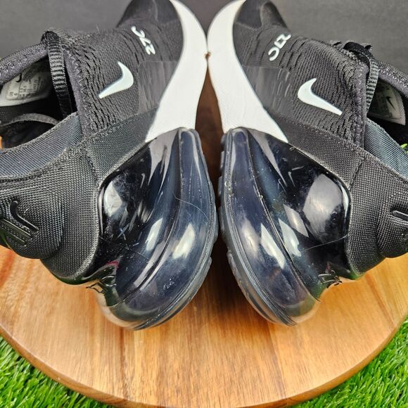 Nike Air Max 270 Womens Shoes Size 6 Black White Athletic Running Sneakers - Picture 10 of 13